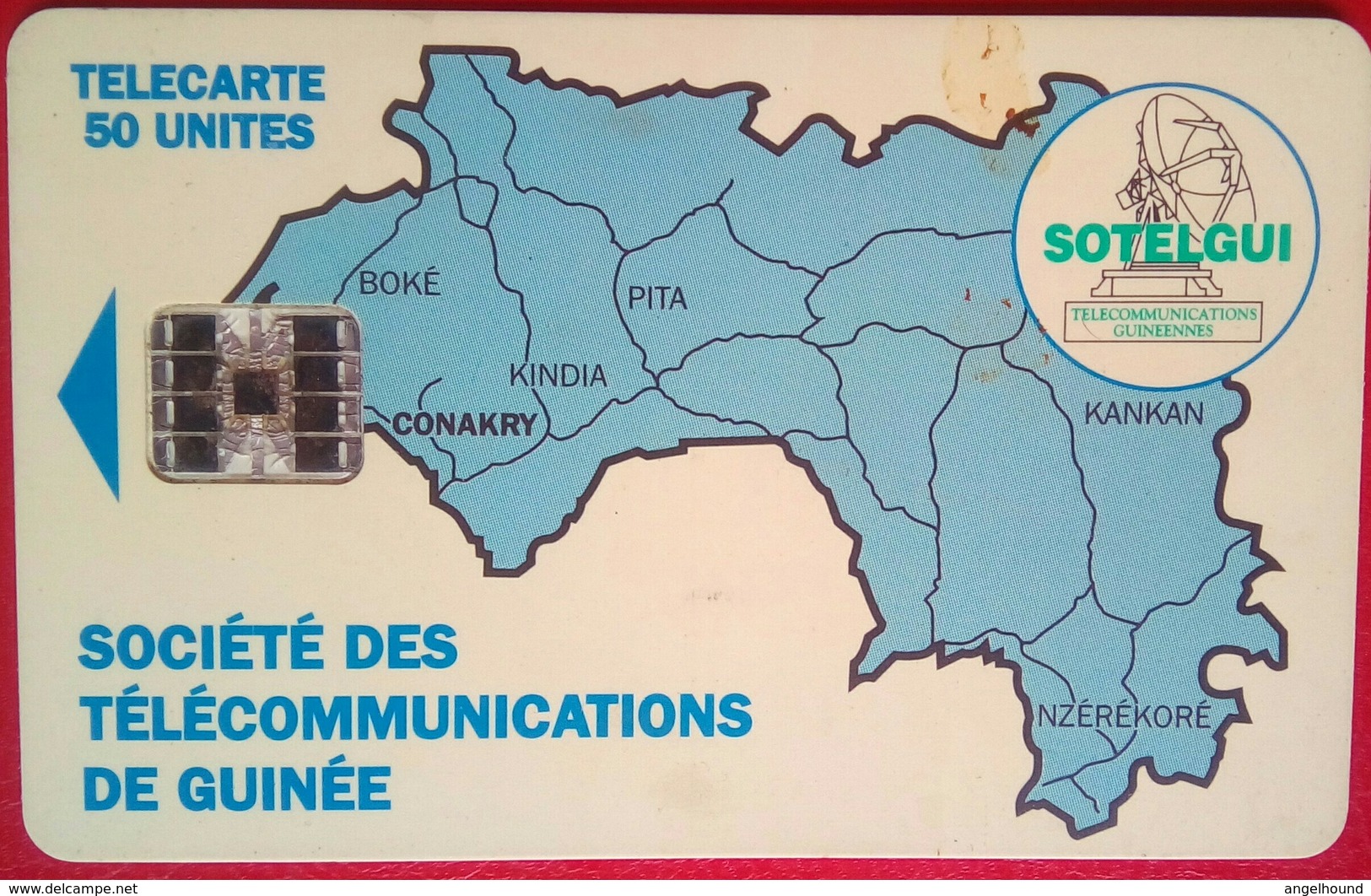 Guinea 50 Units Map - Guinée