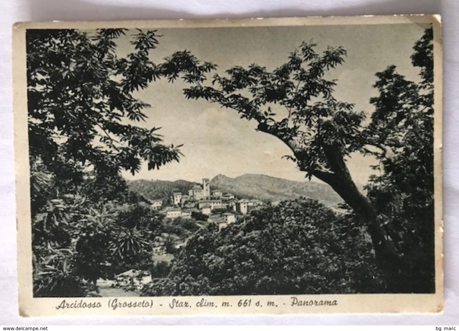 ARCIDOSSO GROSSETO PANORAMA- VIAGGIATA 1952 - Grosseto