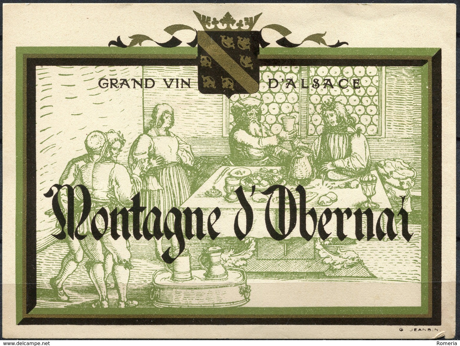 1834 - France - Montagne D'Obernai - Grand Vin D'Alsace - White Wines