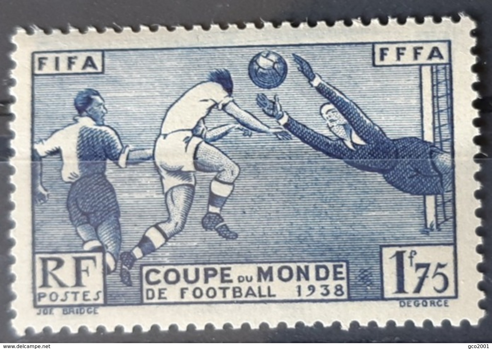 FRANCE / YT 396 / FOOTBALL - COUPE DU MONDE - SPORT - FIFA - GOAL - FFFA / NEUF ** / MNH - 1938 – France