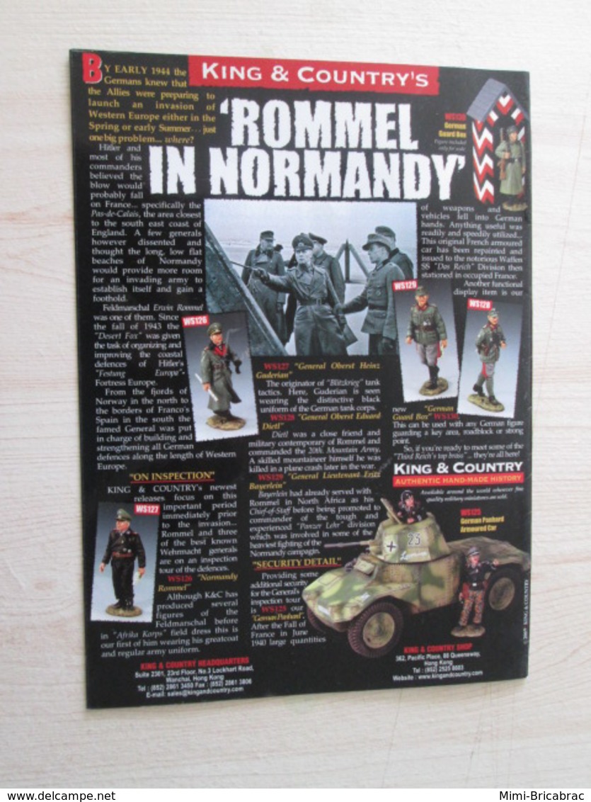 BACVERTCAGIBI / Figurines KING & COUNTRY / Brochure D-DAY 12 Pages MAGNIFIQUEMENT ILLUSTREES - Army