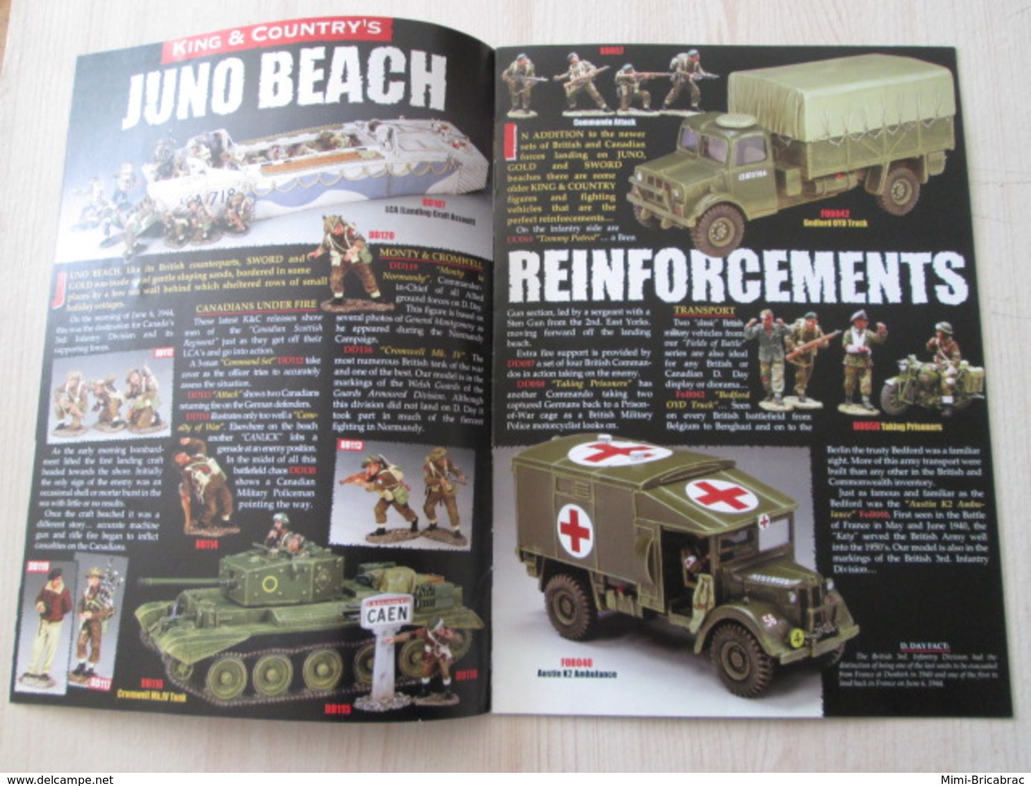 BACVERTCAGIBI / Figurines KING & COUNTRY / Brochure D-DAY 12 Pages MAGNIFIQUEMENT ILLUSTREES - Army