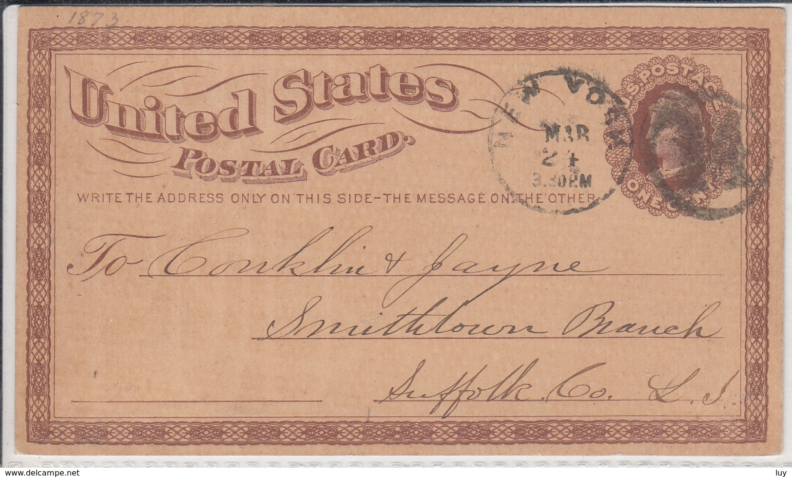 1924, 1 Cent Postal Card, Postal Stationary, Ganzsache - 1921-40