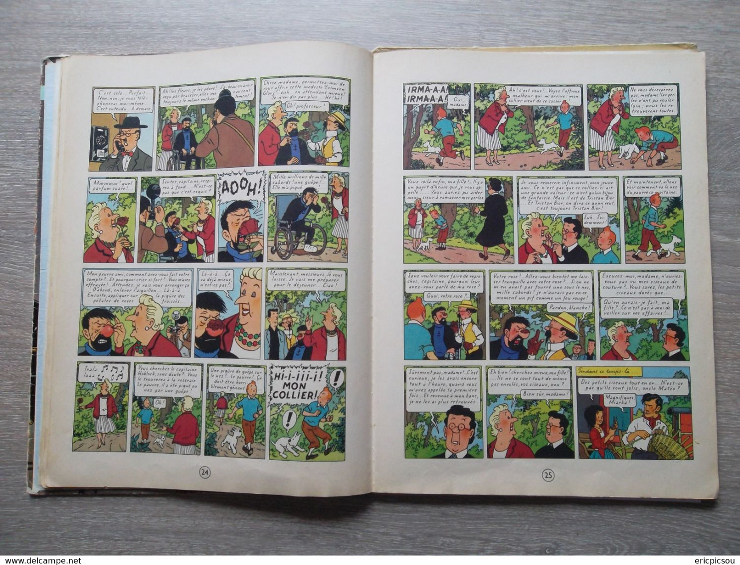 TINTIN : LES BIJOUX DE LA CASTAFIORE B34 E.O. 1963 ( Lire Description ) - Hergé