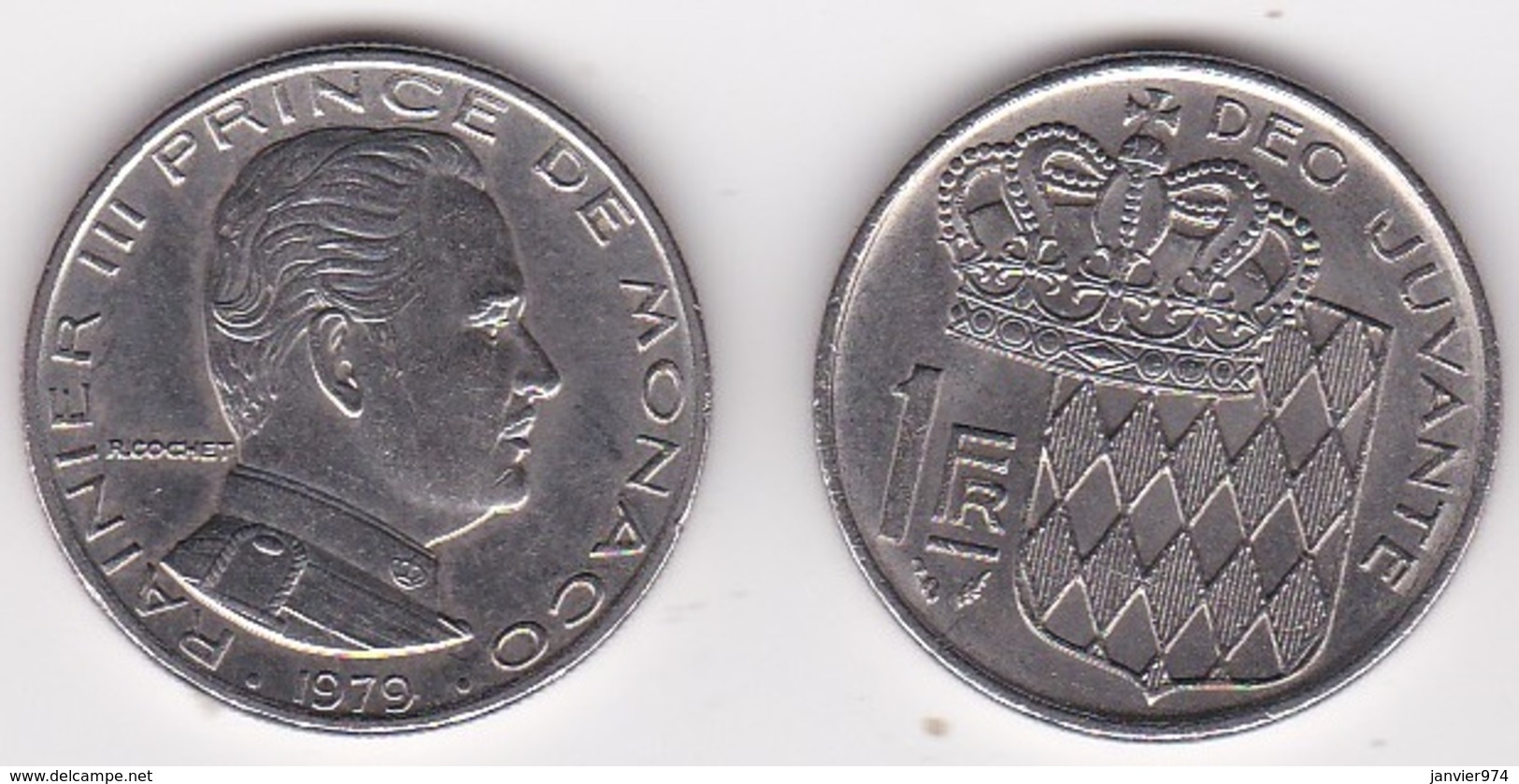 MONACO. 1 FRANC 1979 RAINIER III - 1960-2001 Neue Francs