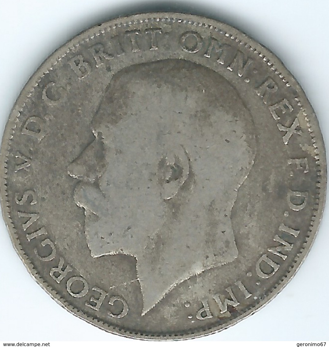 United Kingdom / Great Britain - 1922 - Florin / 2 Shillings - George V - KM817a - J. 1 Florin / 2 Schillings