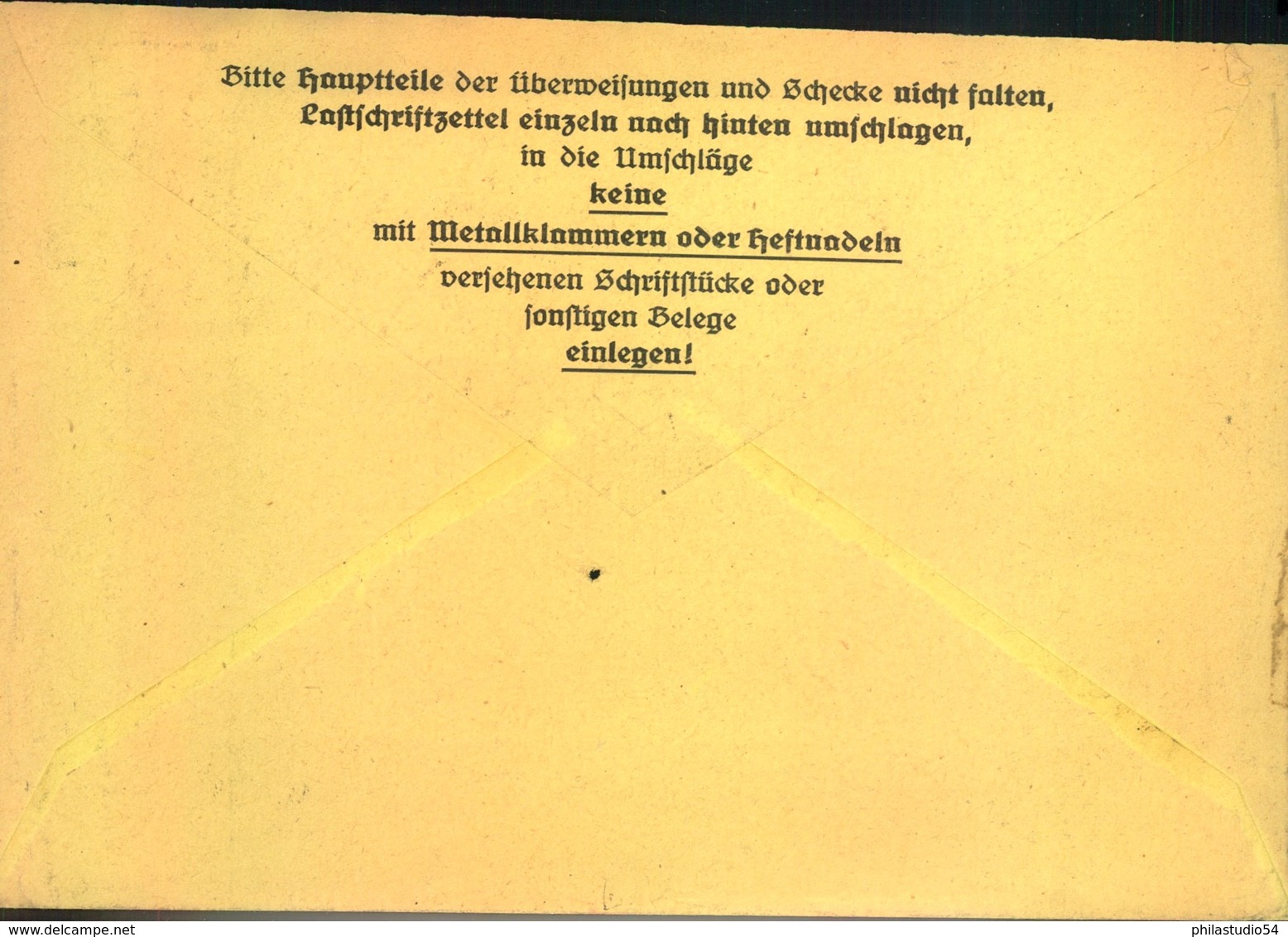 1948, Seltene Zehnfachfrankatur 1 Mark Taube Als EF Auf Postscheckbrief Ab "(15b) WEIDA 3.7.48) - Other & Unclassified