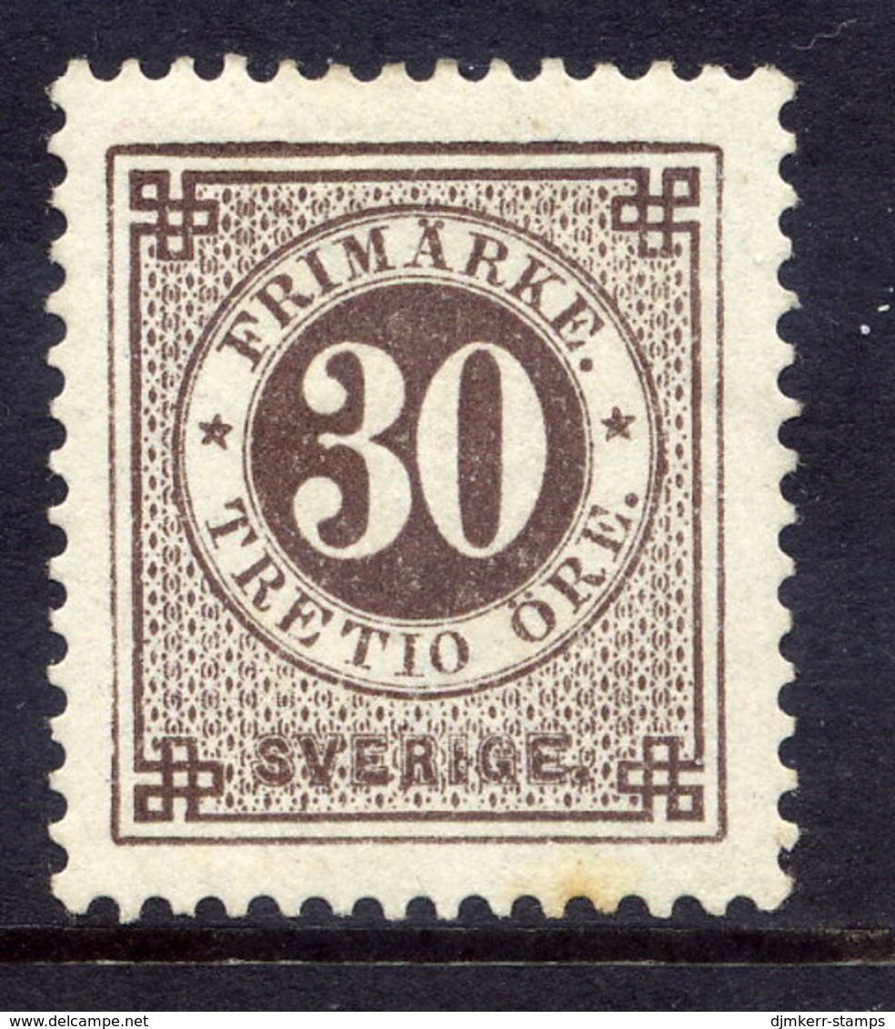 SWEDEN 1886 30 öre With Posthorn On Back, LHM / *.  Michel 35 - Neufs