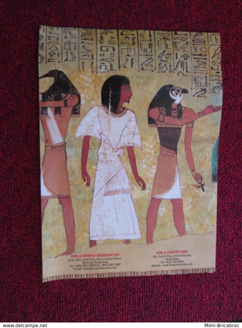 CAGI3 / Figurines KING & COUNTRY / Brochure 6 Pages RECTO VERSO  ANCIENT EGYPT MAGNIFIQUEMENT ILLUSTREES - Militaires