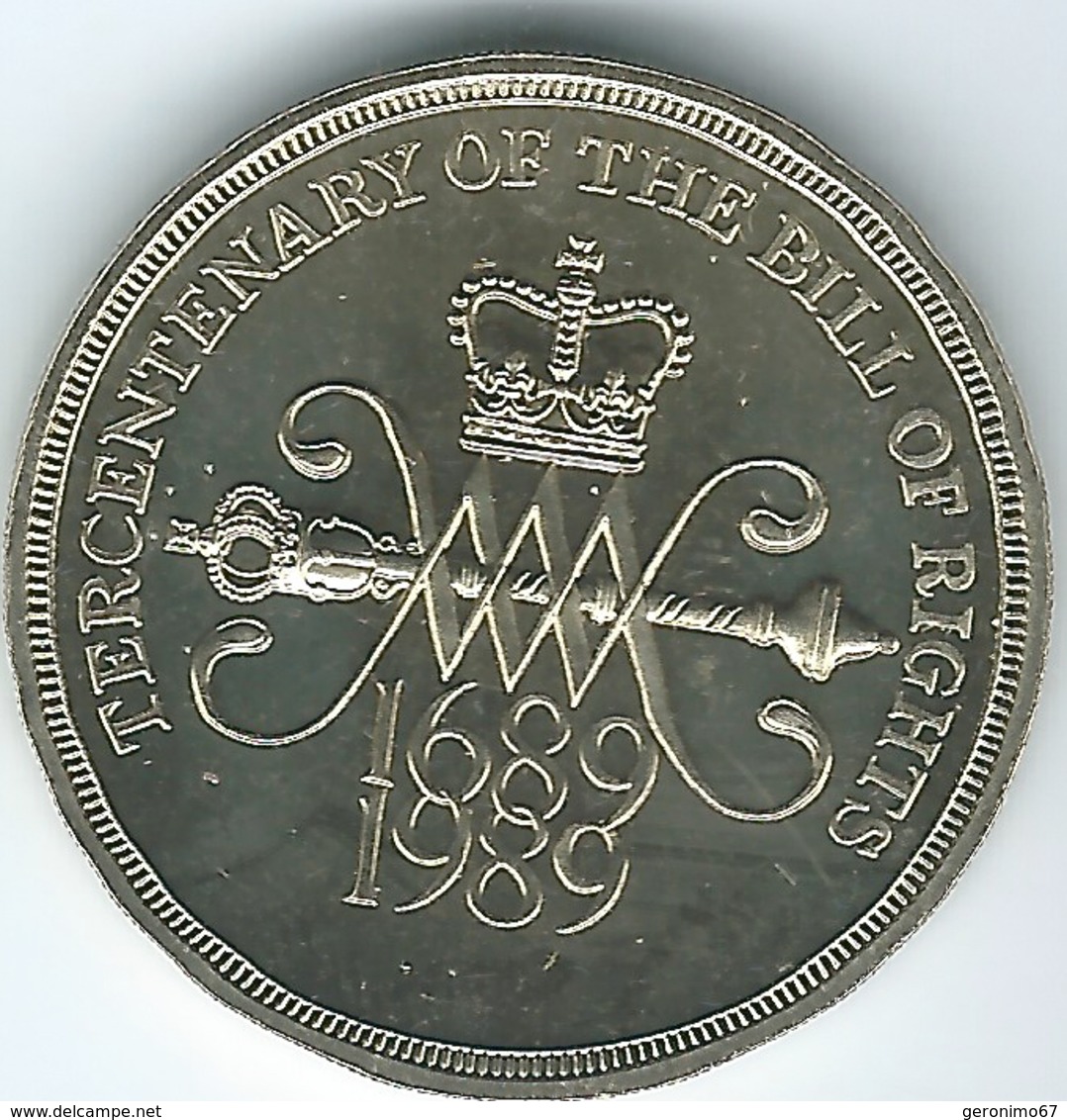 United Kingdom / Great Britain - 1989 - 2 Pounds - Elizabeth II - KM960 - Tercentenary Of The Bill Of Rights - 2 Pounds