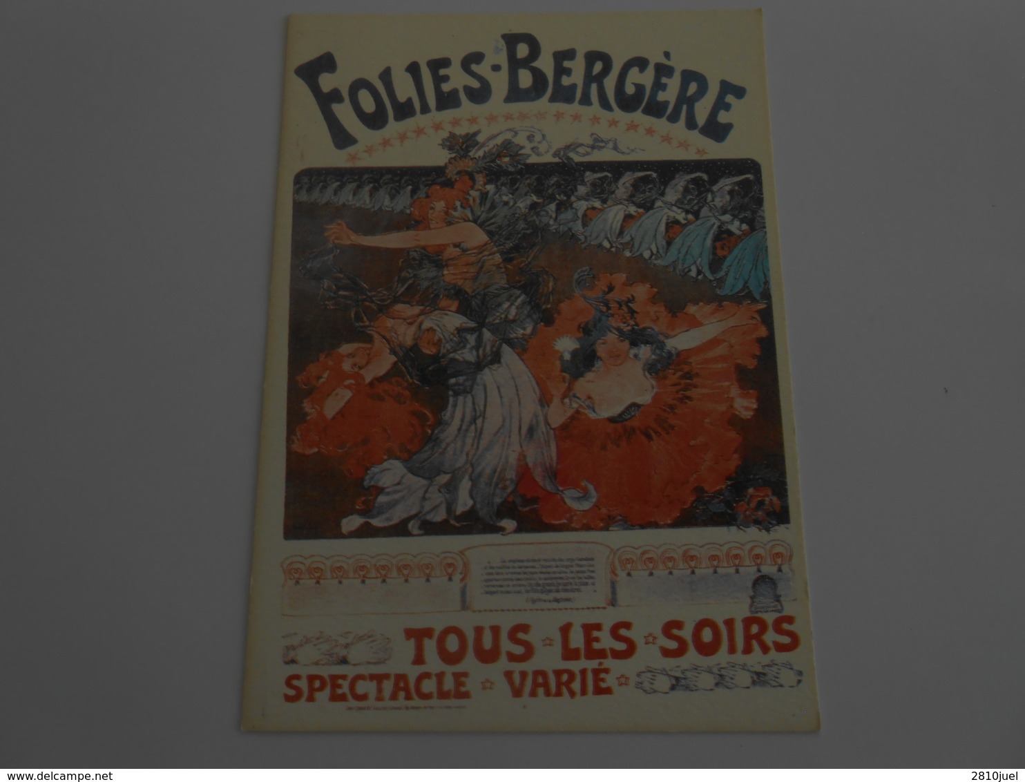 Lelée     Affiche Folies Bergère - 1896 - Autres & Non Classés