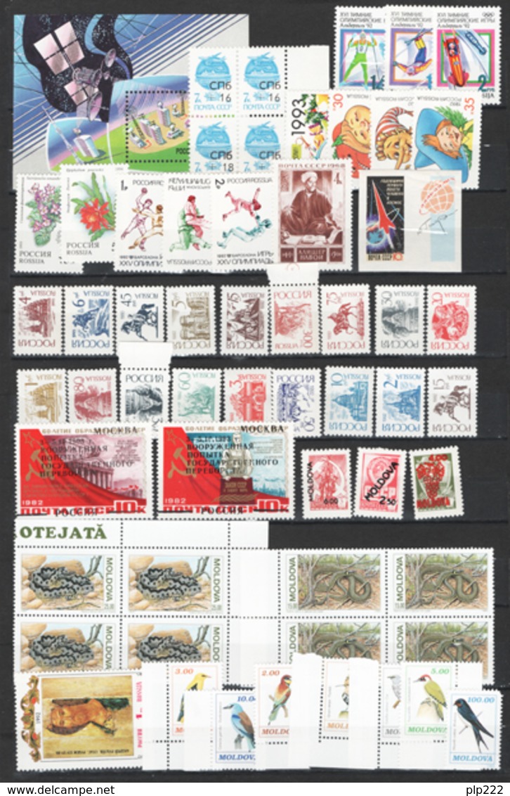 Mondiali 2500 Francobolli Differenti , Sciolti E Blocchi . Gomma Integra **/MNH VF/F - Lots & Kiloware (mixtures) - Min. 1000 Stamps