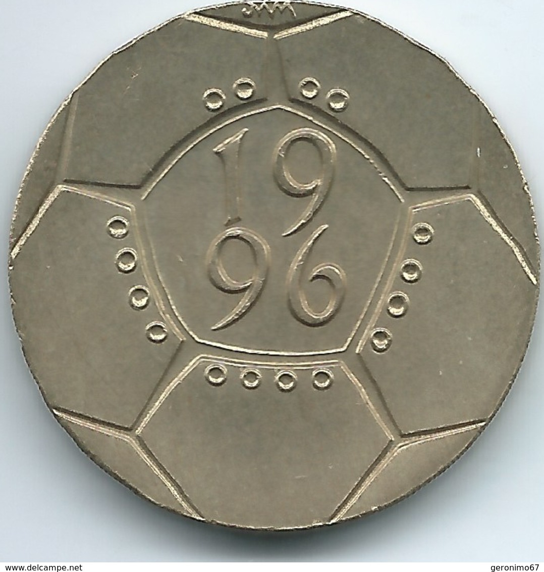 United Kingdom / Great Britain - 1996 - 2 Pounds - Elizabeth II - KM973 - Euro '96 - European Football Championship - 2 Pounds