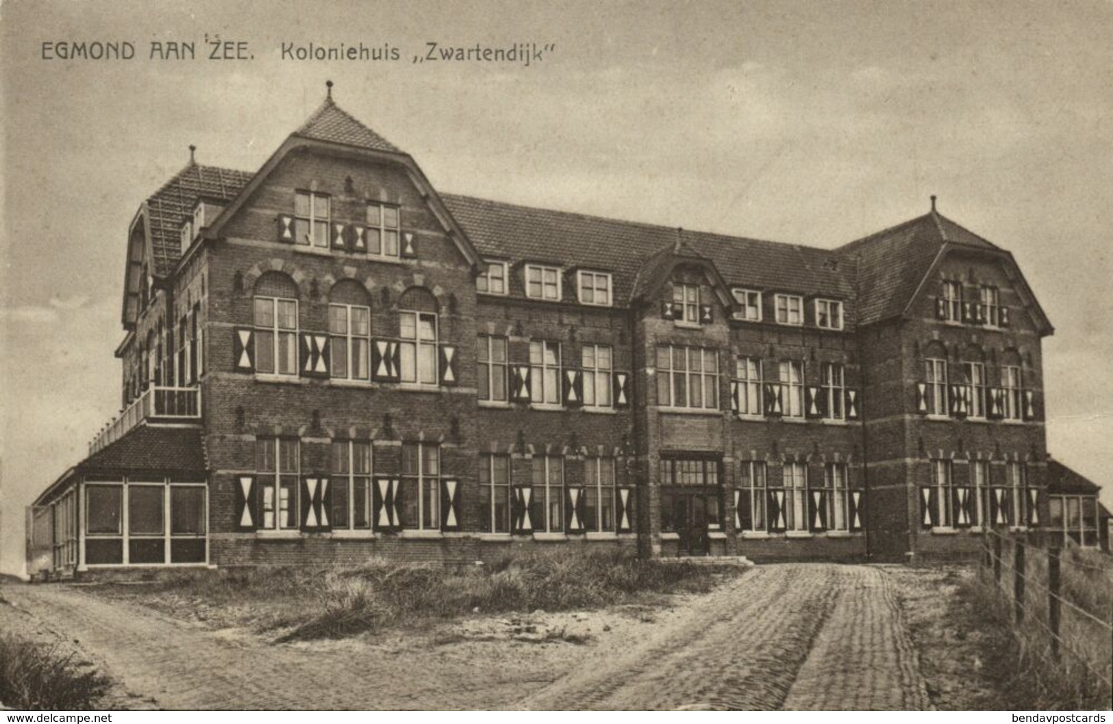 Nederland, EGMOND A/ZEE, Koloniehuis Zwartendijk (1928) Ansichtkaart - Egmond Aan Zee