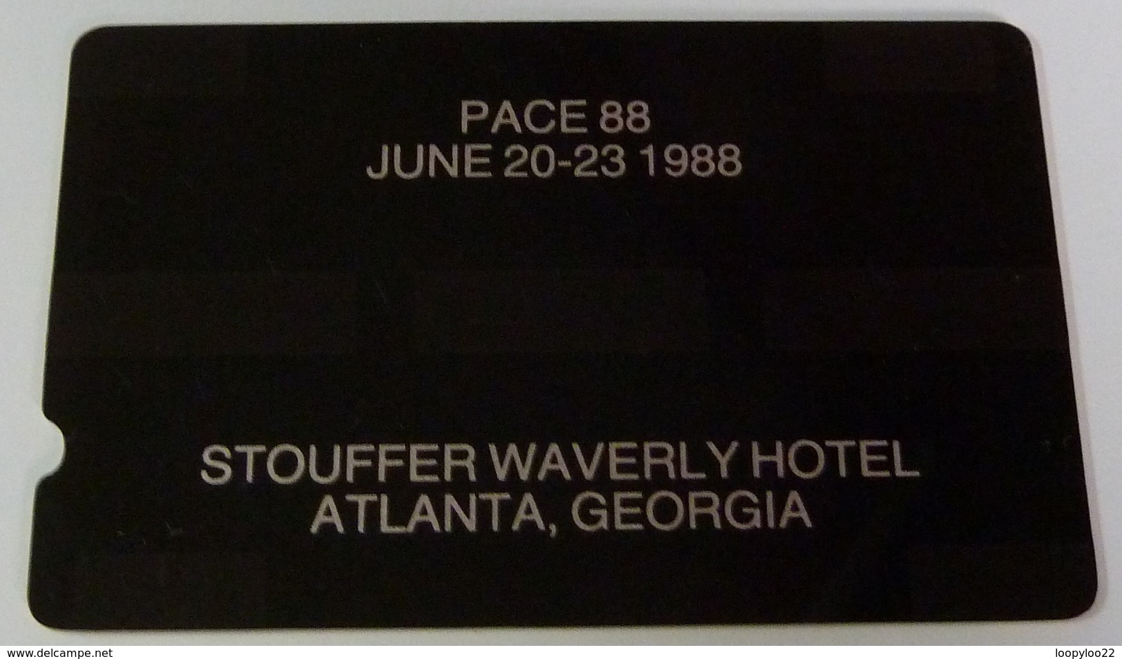 USA - GPT - Stromberg Carlson - $10 - Overprint - Pace 88 - Stouffer Waverly Hotel - Used - RR - [1] Hologrammkarten (Landis & Gyr)