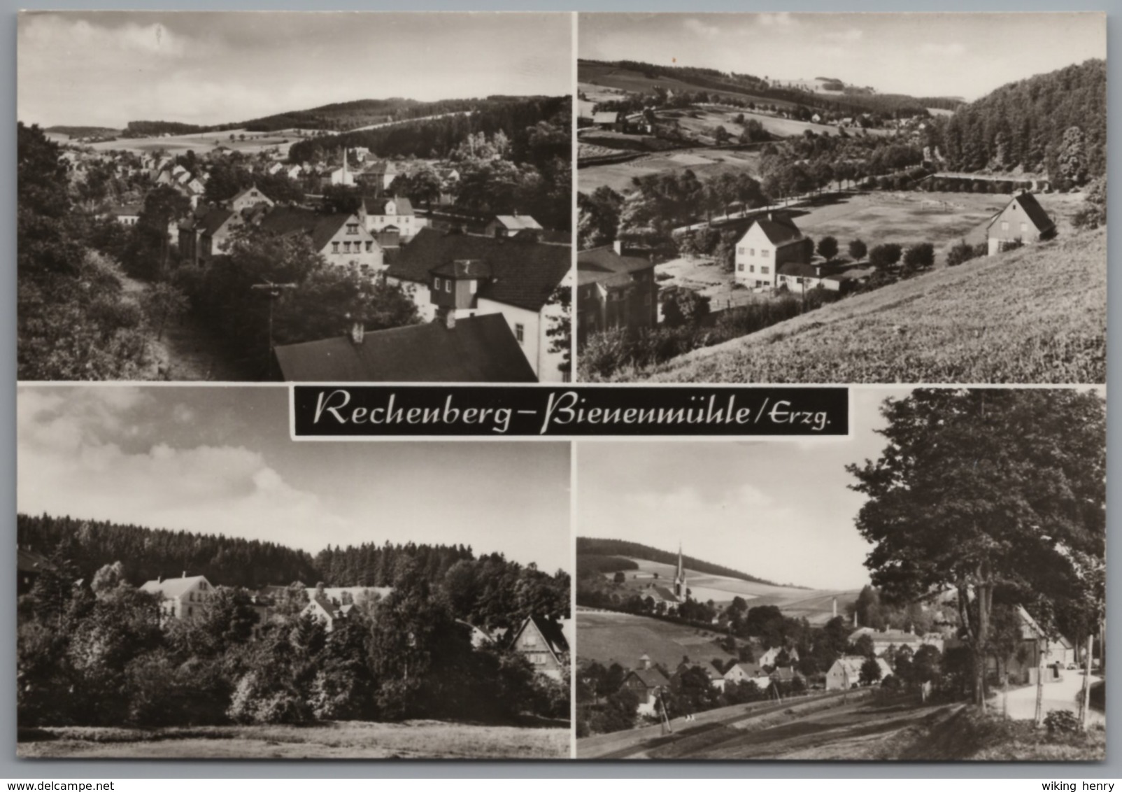 Rechenberg Bienenmühle - S/w Mehrbildkarte 3 - Rechenberg-Bienenmühle