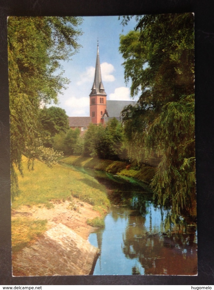 Germany, Uncirculated Postcard, « GRONAU, Ev. Stadtkirche Mit Umflut » - Gronau