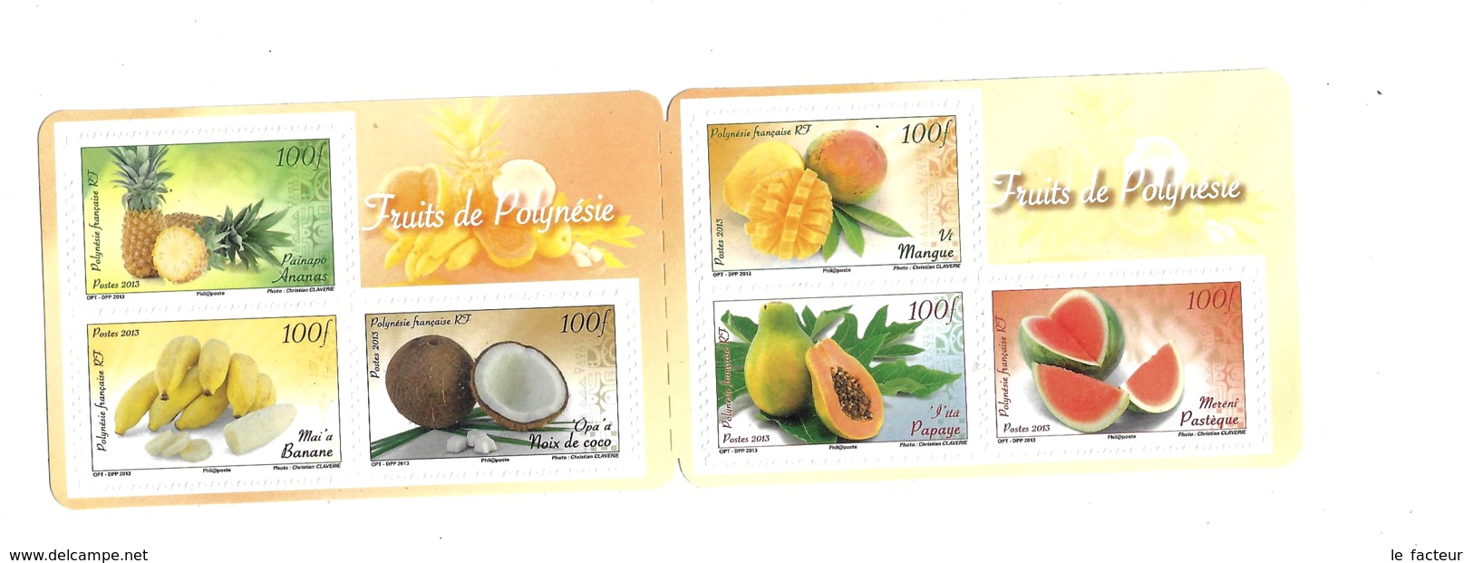 BG46 Polynésie Carnet ** FRuits - Libretti