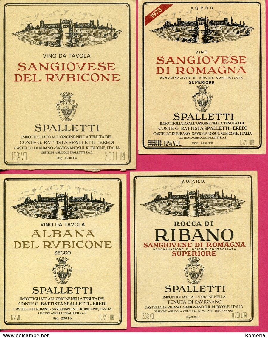 Italie - Superbe lot de 163 étiquettes de vins italiens - Toutes scannées - Parfait état.