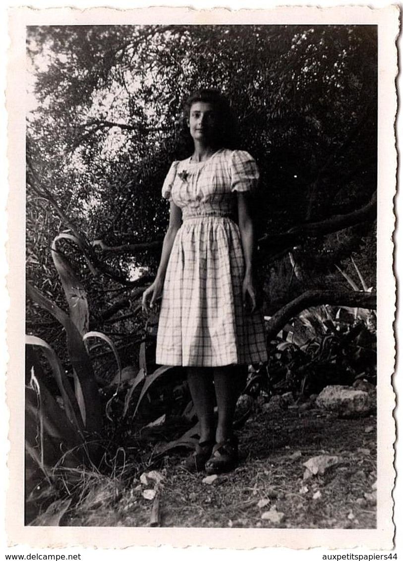 Photo Originale Portrait De Pin-Up & Danseuse étoile Fabienne En Détente Au Parc Un 15.09.1941 - Pin-ups