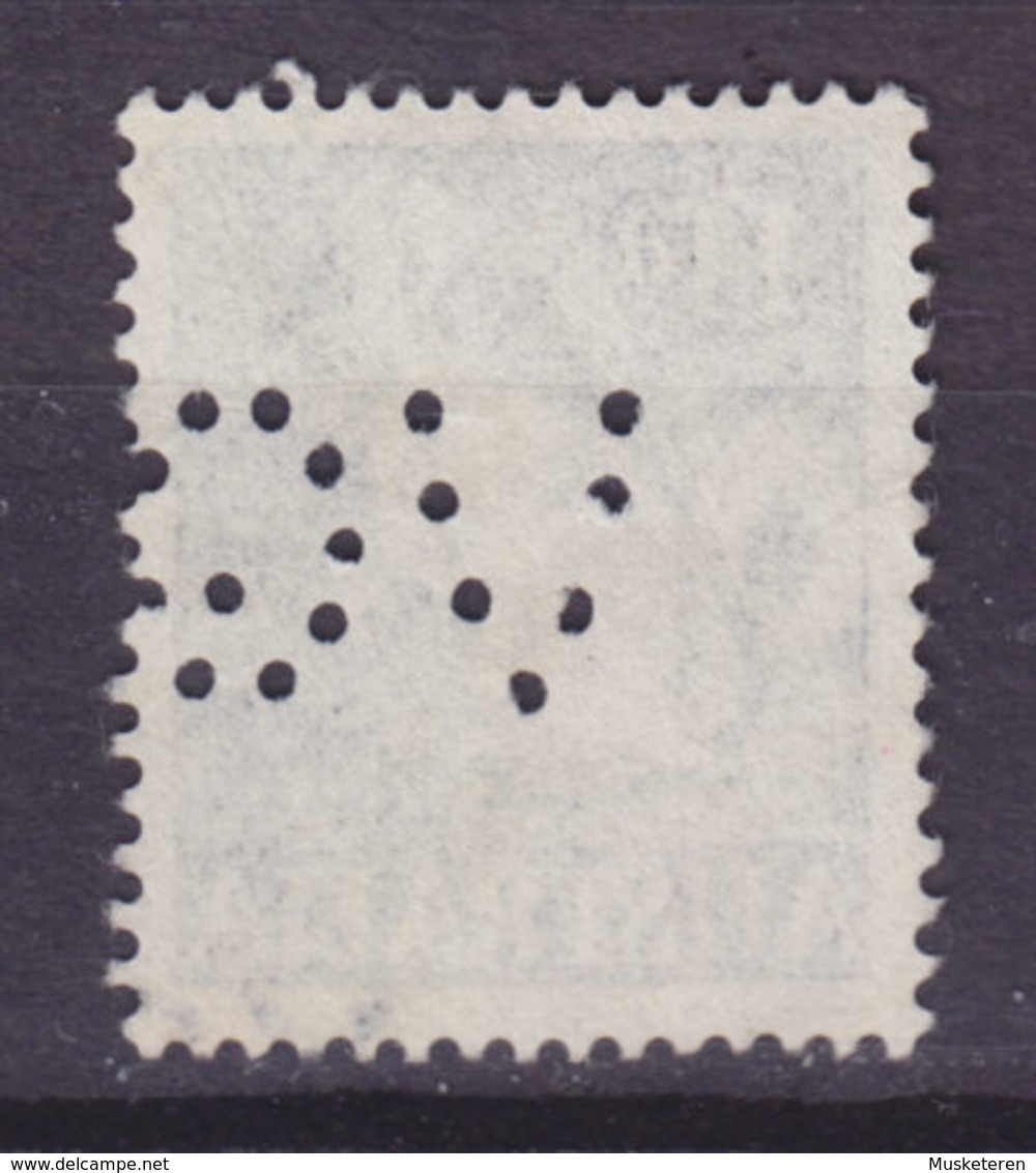 Australia Perfin Perforé Lochung 'VG' 1961, Mi. 310  11p. Ohrenbeuteldachs (2 Scans) - Perfins