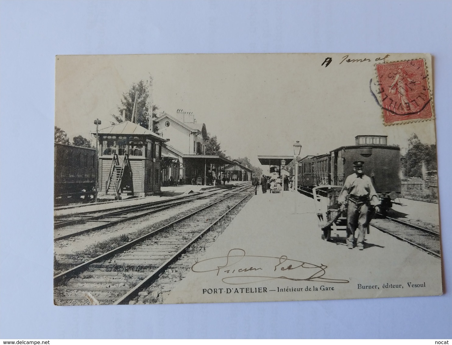 Port D'Atelier  Intérieur De La Gare Porteur De Bagages Haute Saône Franche Comté - Autres & Non Classés