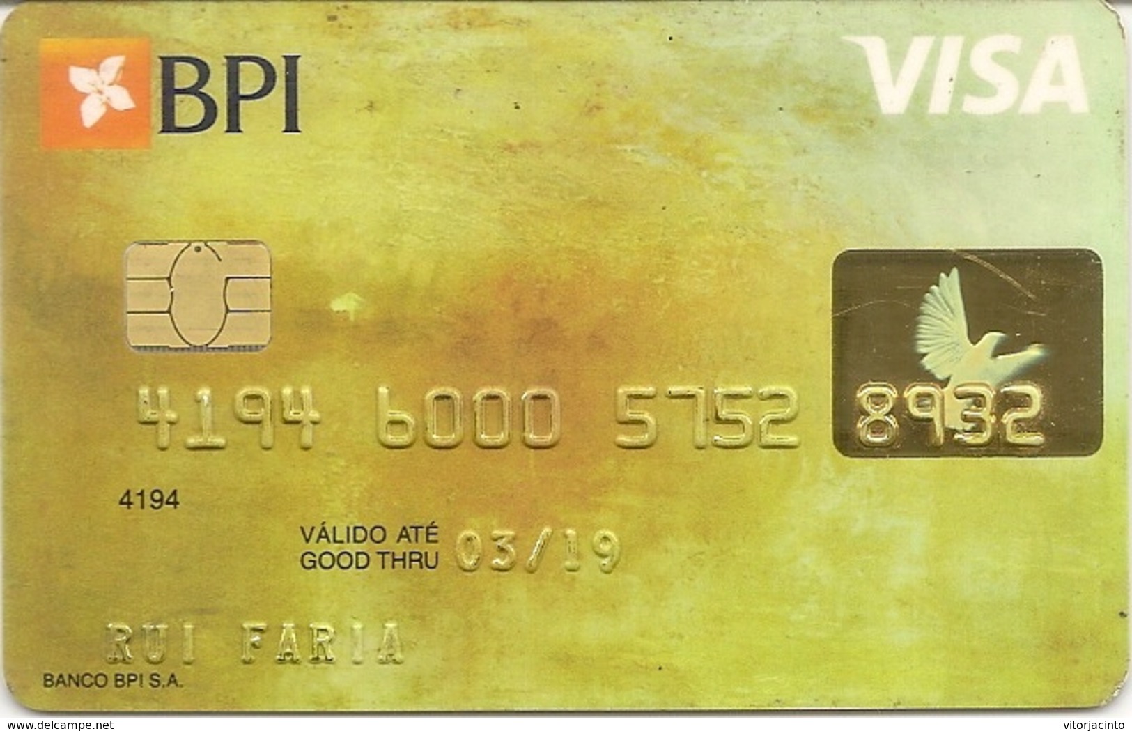 PORTUGAL -  BPI - VISA Card - Credit Cards (Exp. Date Min. 10 Years)