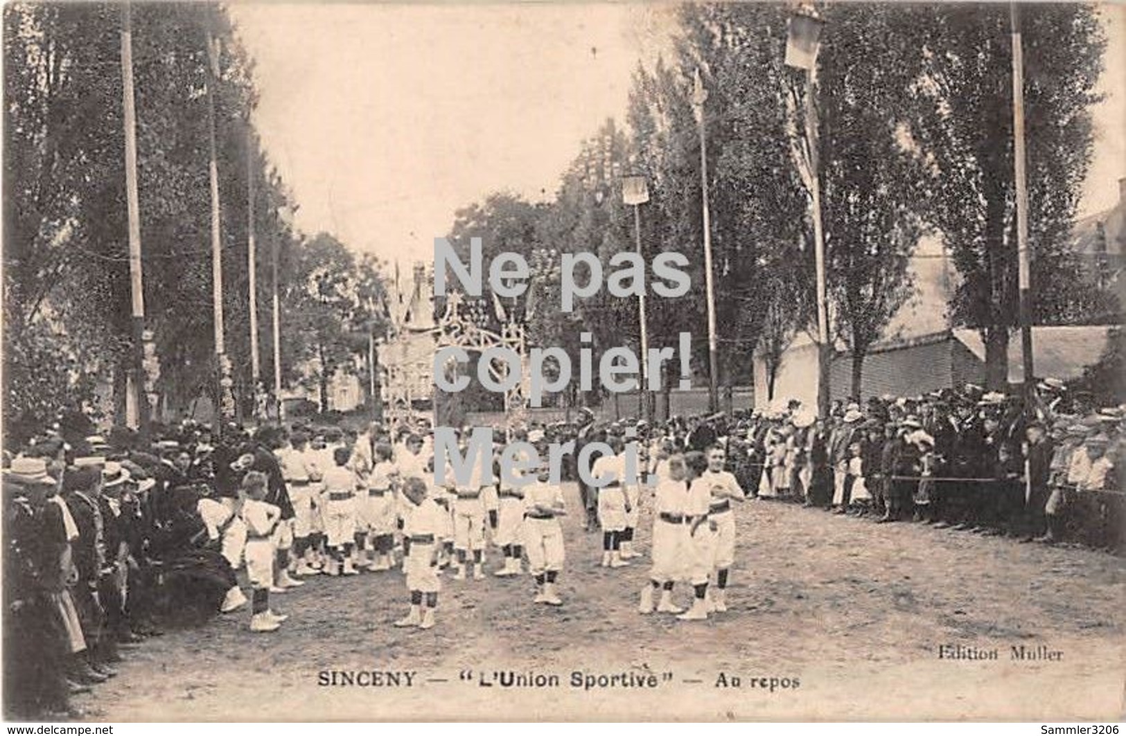 02 Sinceny - L'Union Sportive - Au Repose - 1914 - Autres & Non Classés