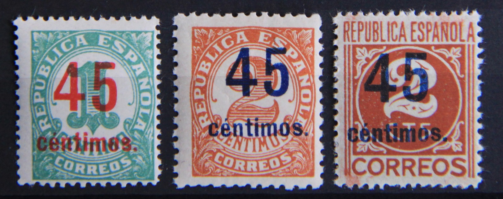 Cifras Sobrecargadas **. Edifil 742-744 - Unused Stamps