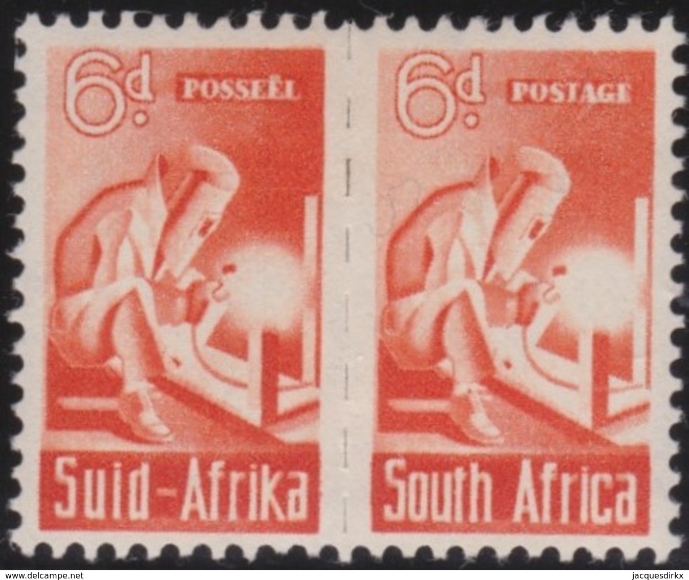 South Africa     .    SG   .   102  Paire       .     *     .       Mint-hinged    .   /   .   Ongebruikt - Ungebraucht