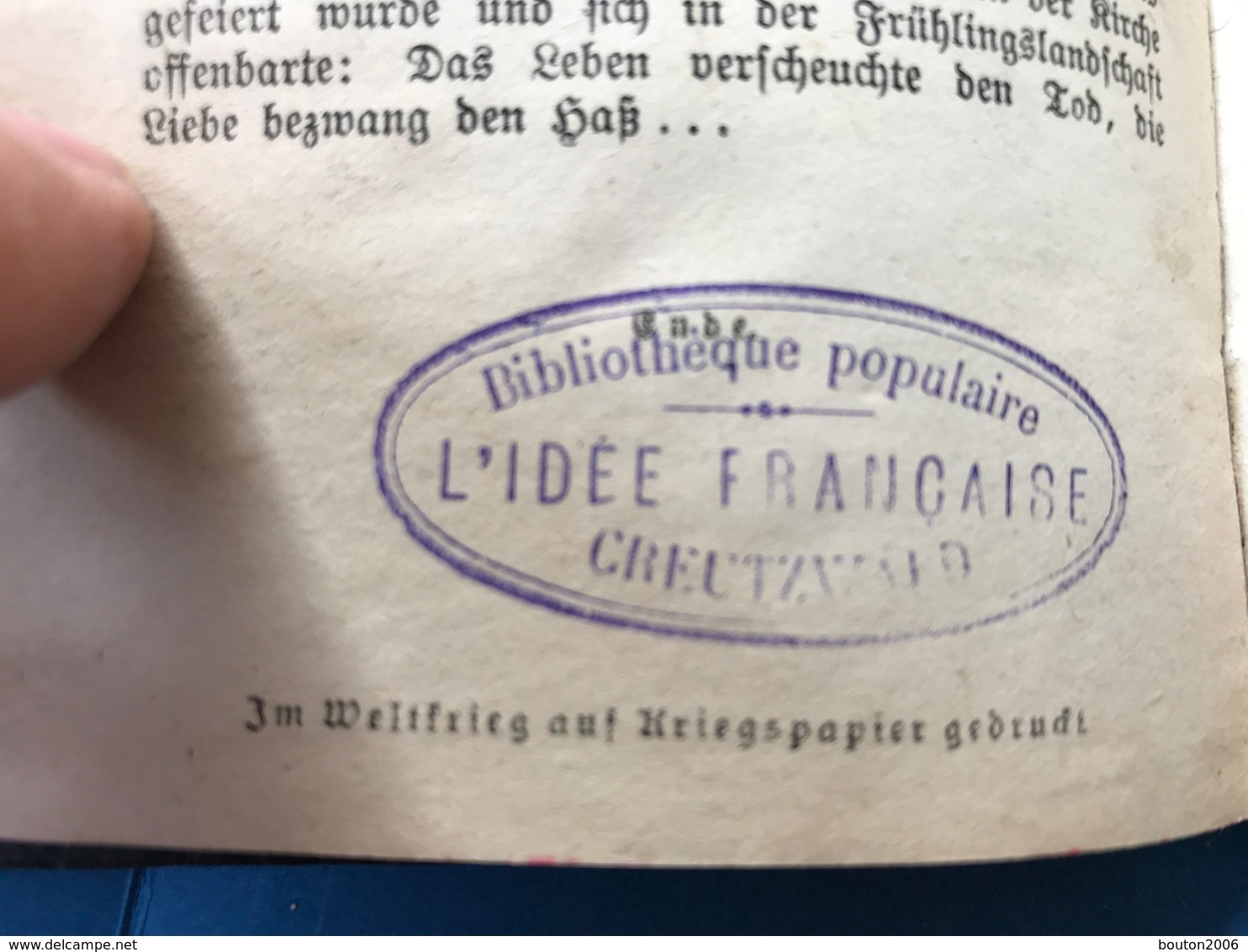 Livre Kinderherzen Von Paul Bourget Bibliothèque Populaire L'idée Française Creutzwald Début 1900 - Oude Boeken