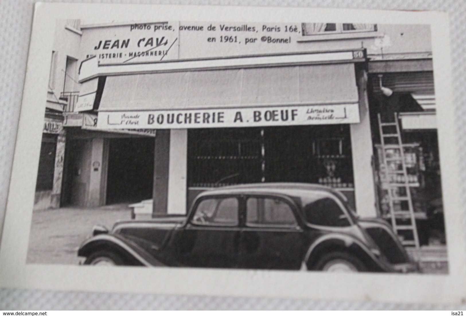 CPM Boucherie BOEUF Paris Photo Bonnel Dépot 1984 - Geschäfte