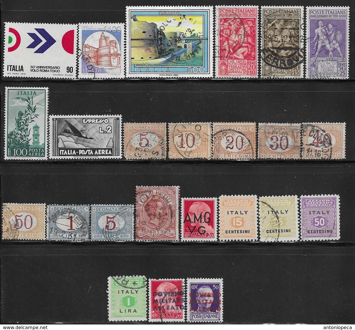 ITALIA 1861-REPUBBLICA   64 Stamp Mini-collection With A 2018 SCV $262.75 - Other & Unclassified