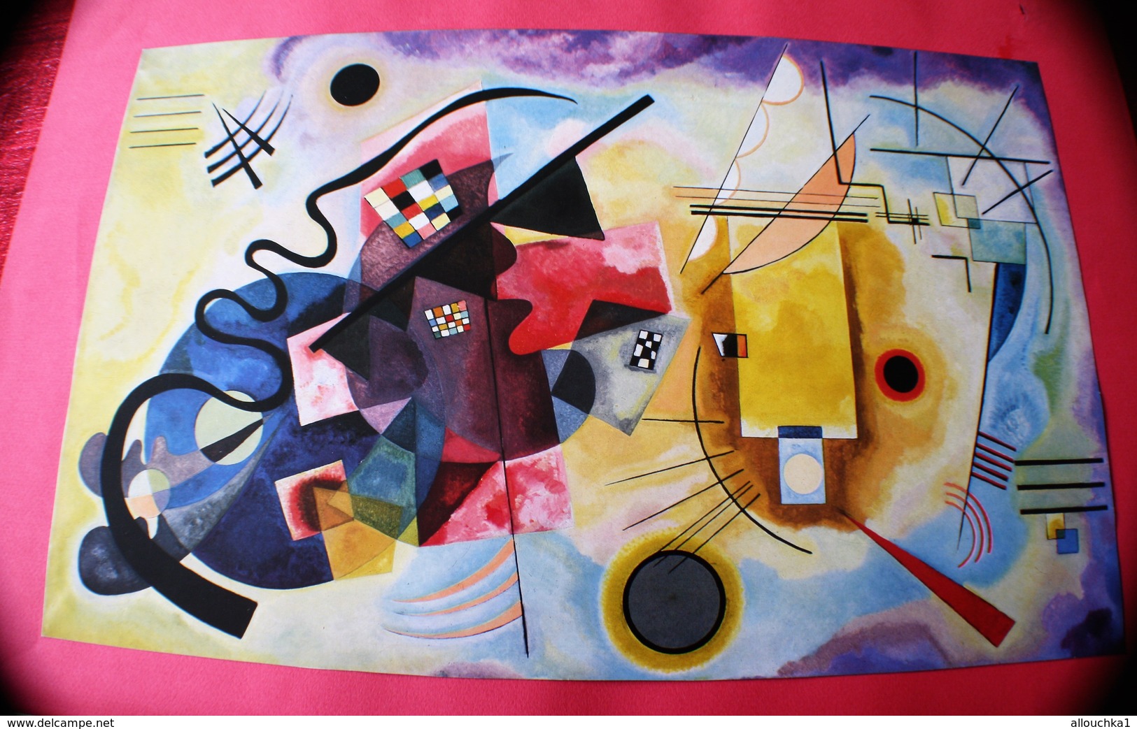 Kandinsky "rouge, Bleu, Jaune", 1925 LITHOGRAPHIE PEINTURE- DESSIN Reproduction CONTEMPORANEO-PEINTRE CONTEMPORAIN - Lithographies