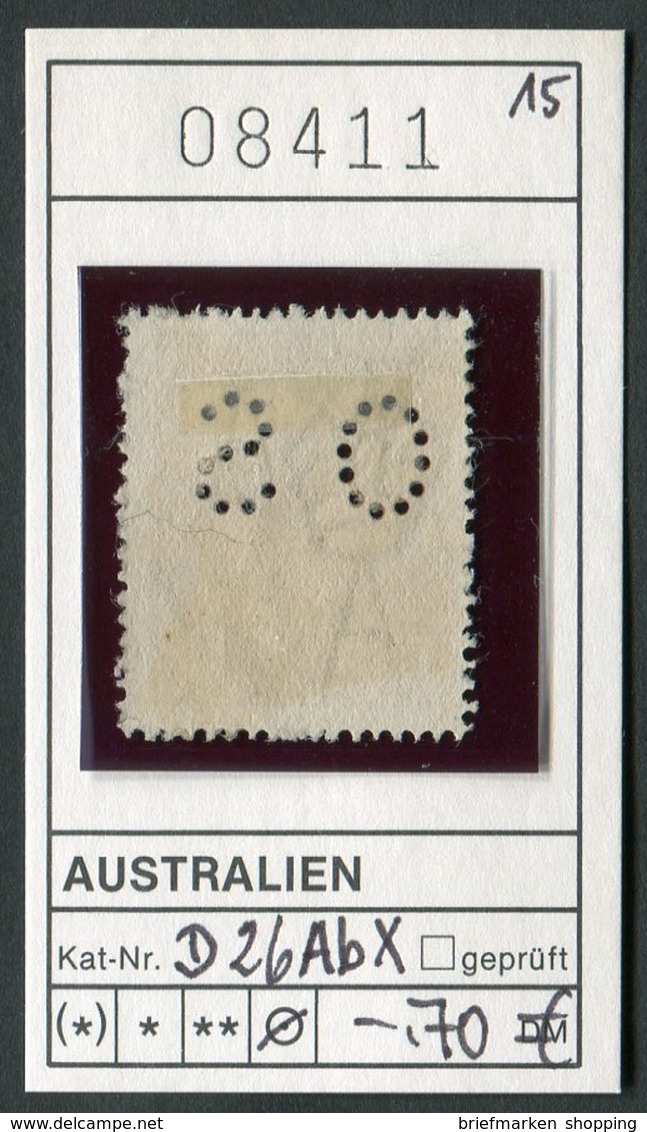 Australien - Australia - Australie - Michel Dienst / Service 26 Ab X Mit Lochung / Perfins O.S. - Oo Oblit. Used - Servizio