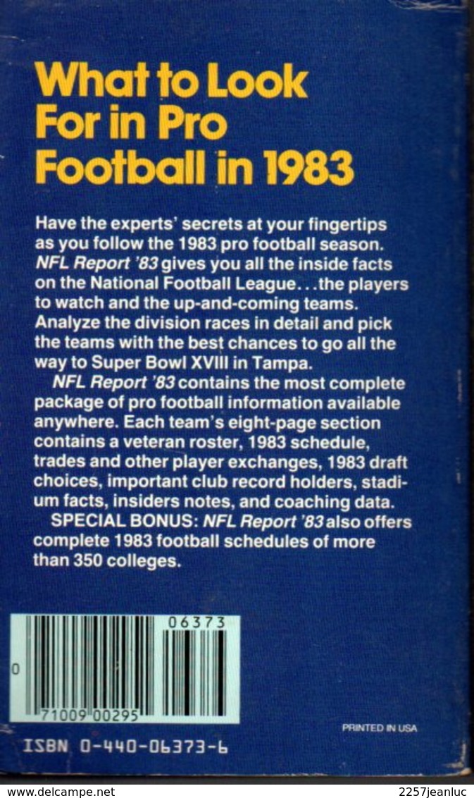 N F L  Report / 83 - National Football  Guide - 1950-Aujourd'hui