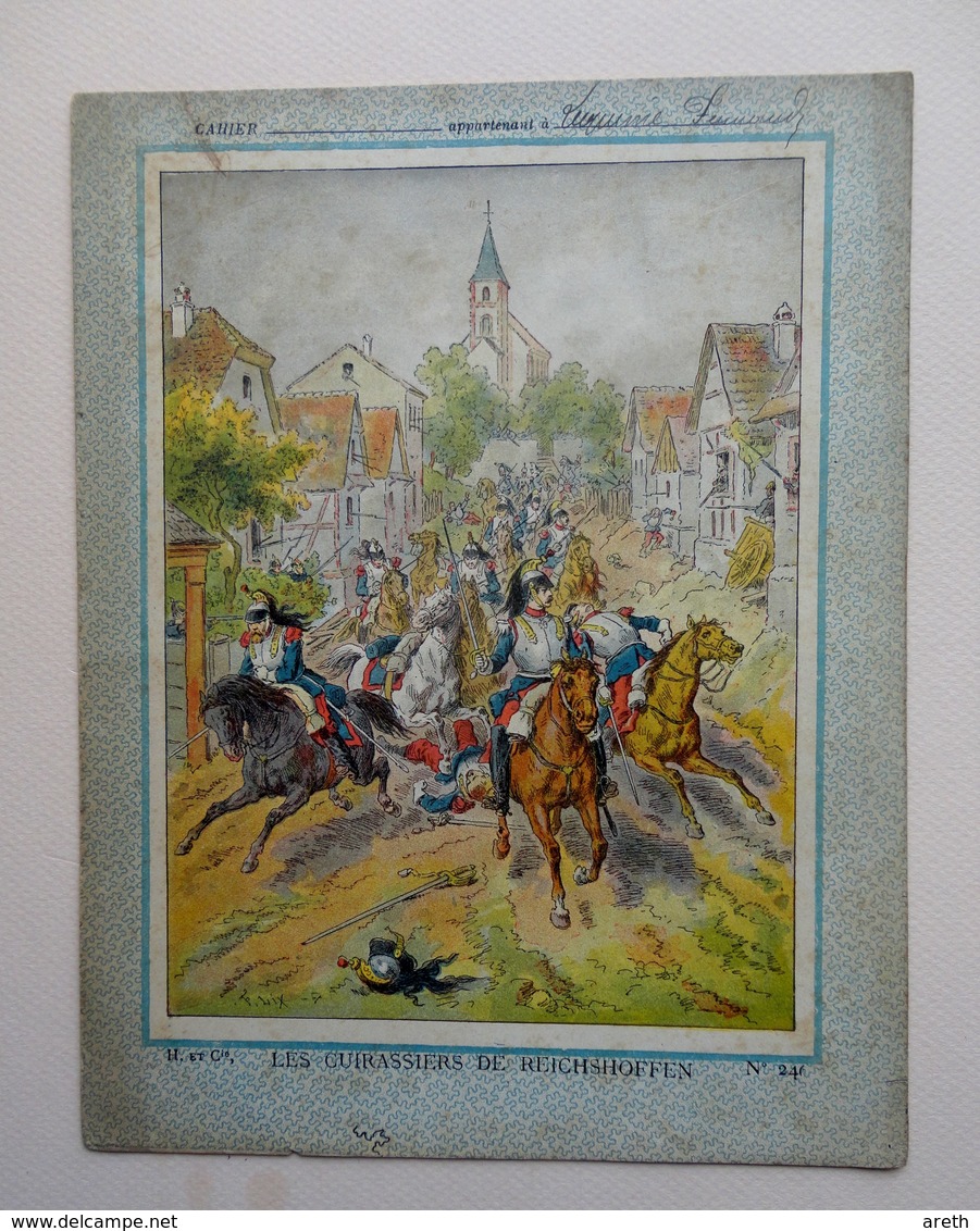 Ancienne Couverture De Cahier  - LES CUIRASSIERS DE REICHSHOFFEN - Book Covers