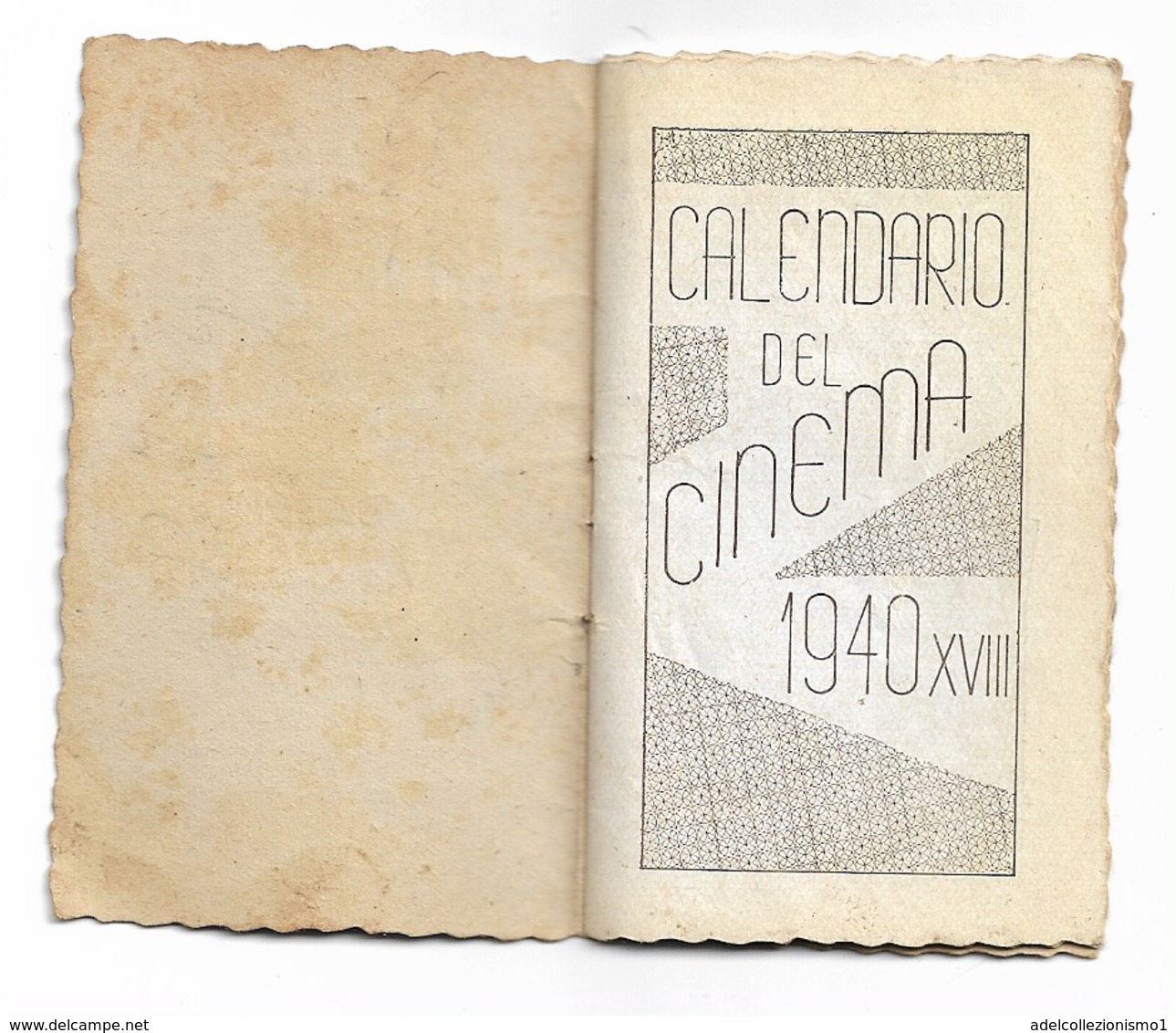 94343) CALENDARIETTO DEL 1940-CALENDARIO DEL CINEMA - Petit Format : 1921-40