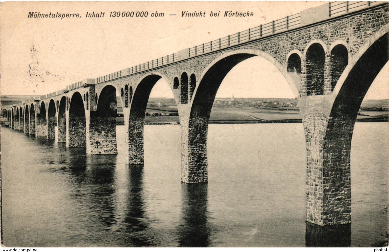 Germany, Nordrhein-Westfalen, Möhnetalsperre, Viadukt Bei Körbecke, Old Postcard - Möhnetalsperre