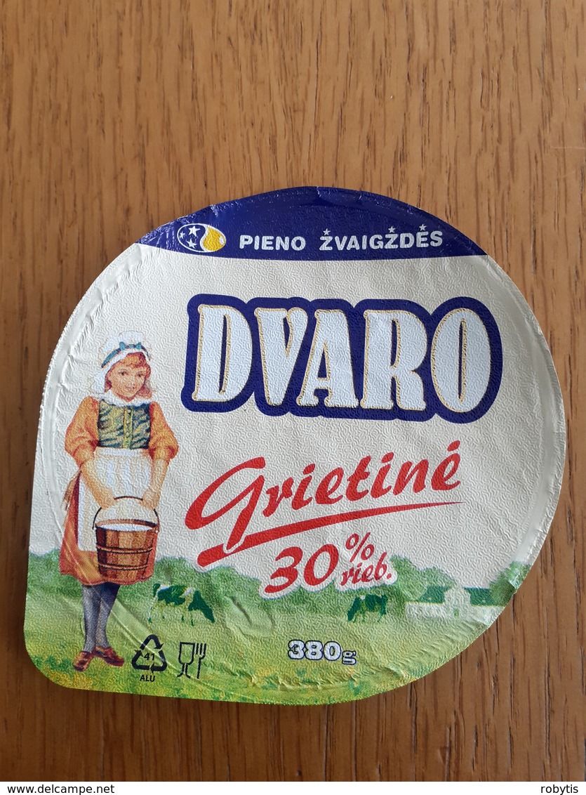 Lithuania Litauen Sour Cream Top 2020 Cows - Milk Tops (Milk Lids)