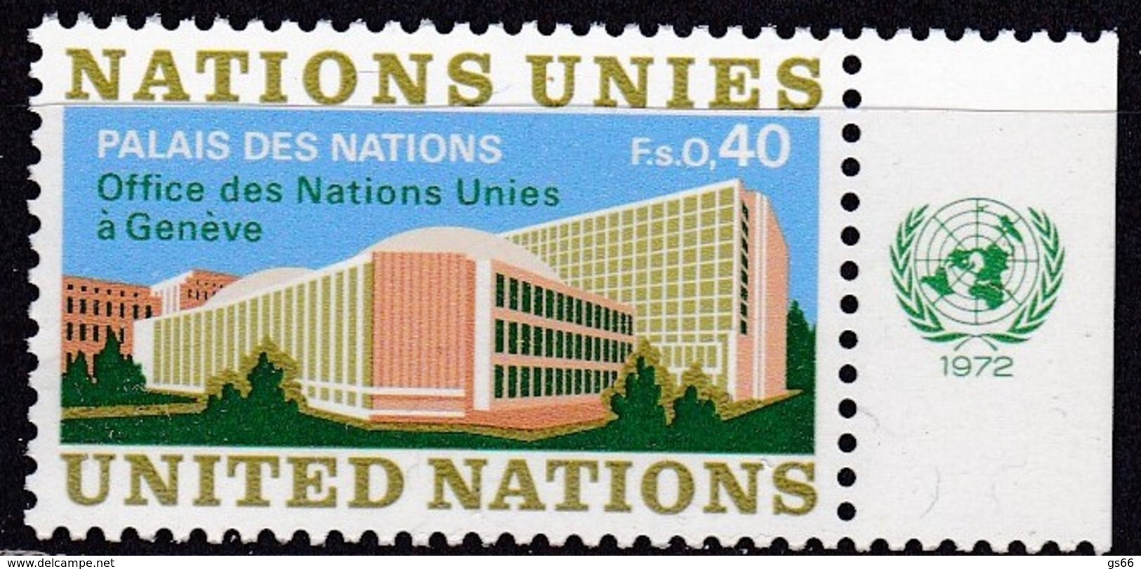 UNO-Genf, 1972, 22, MNH **, Freimarke. - Nuevos