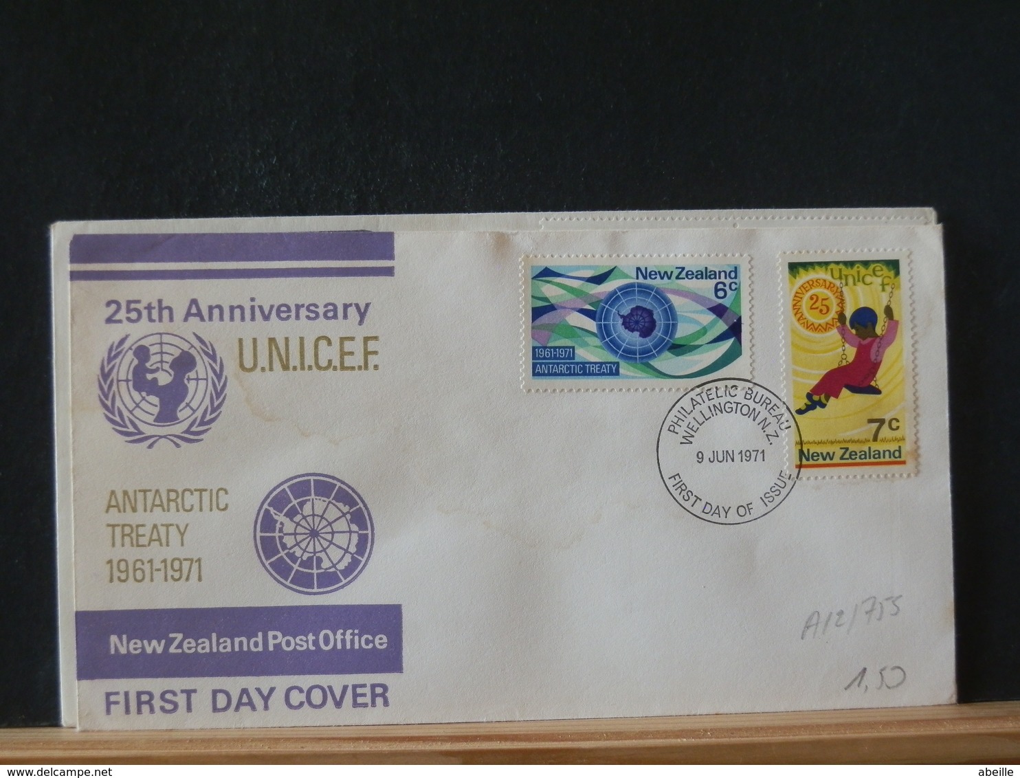 A12/755 FDC NOUVELLE ZELANDE - Antarctic Treaty