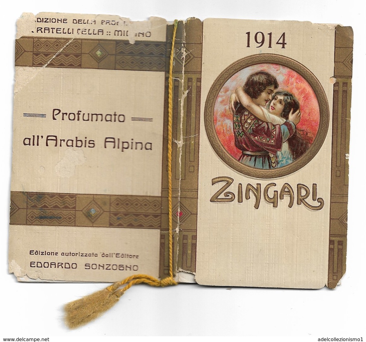 94351) CALENDARIETTO DEL 1914-ZINGARI - Petit Format : 1901-20