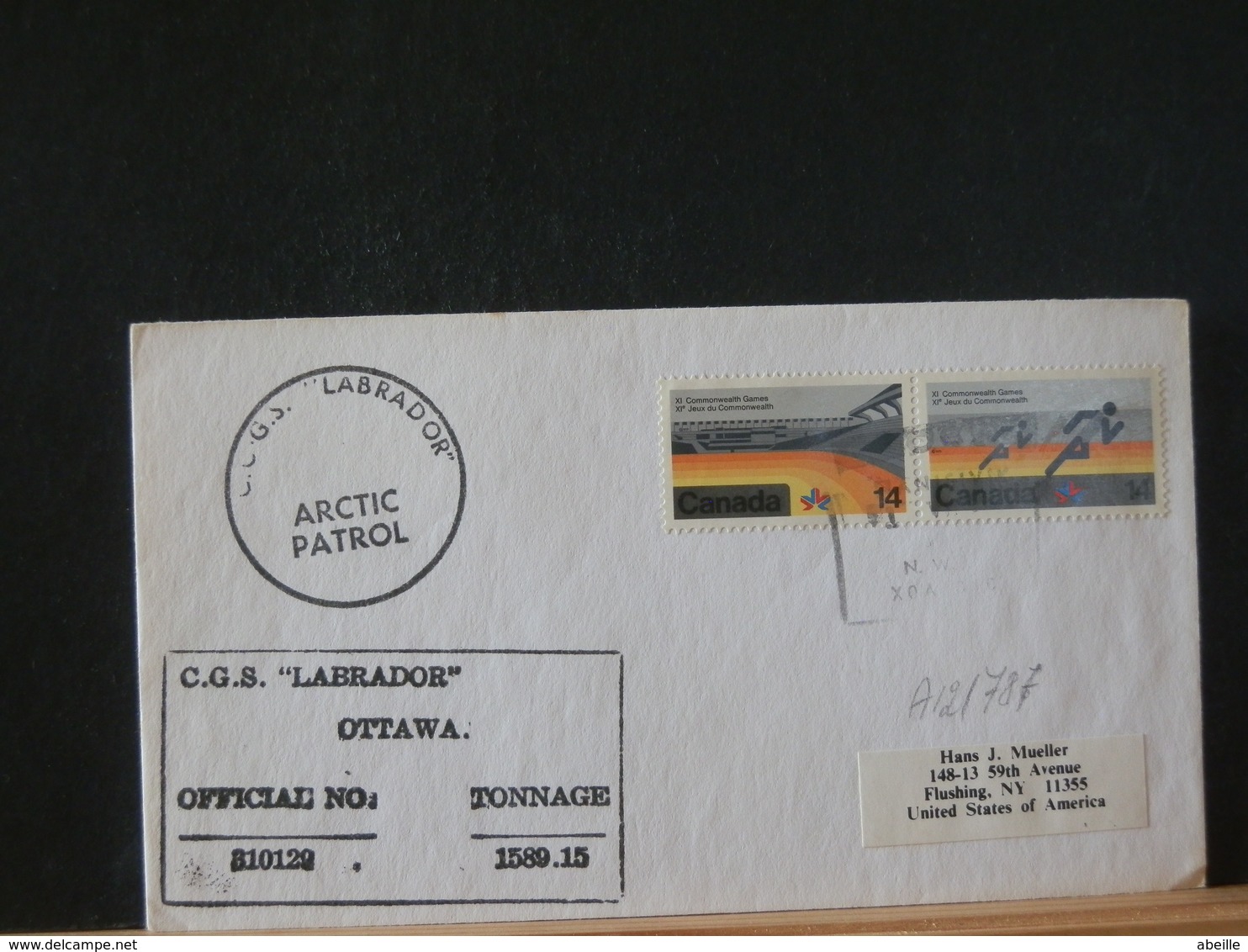 A12/787 LETTRE CANADA - Forschungsstationen & Arctic Driftstationen