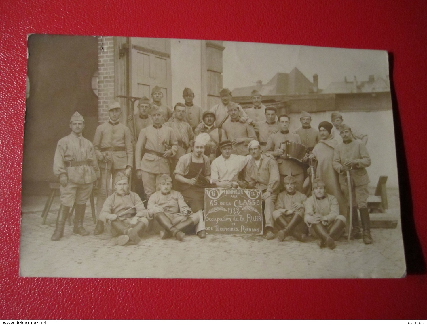 Carte Photo  As De La Classe 22  Occupation De La Ruhr   Cavalerie ? - Régiments