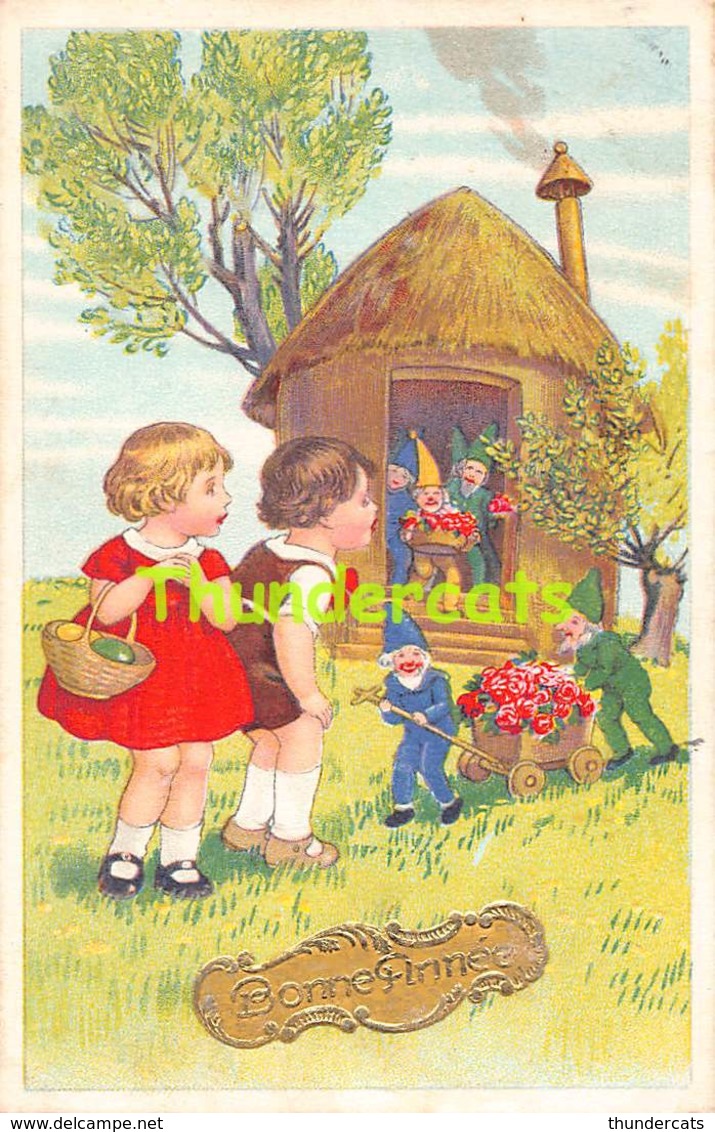 CPA ILLUSTRATEUR ENFANT NAIN LUTIN ARTIST SIGNED CHILDREN GNOME DWARF FRITZ BAUMGARTEN - Baumgarten, F.