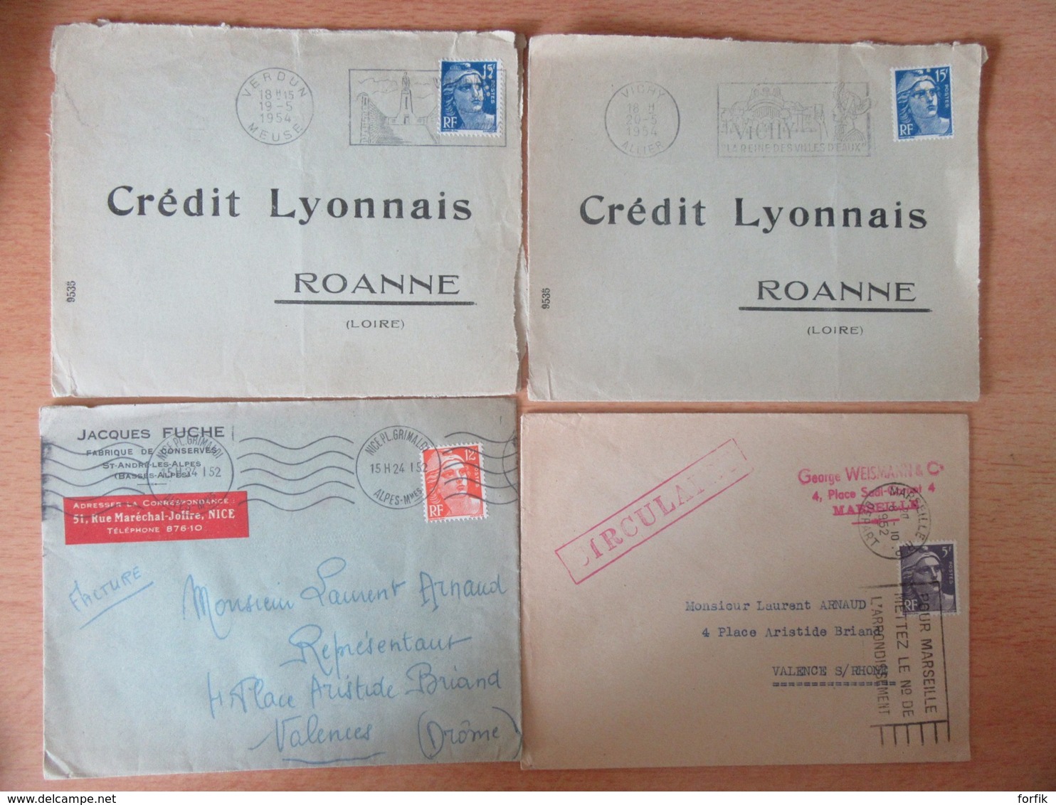 France + Monaco - 37 Enveloppes Et Cartes - Période Classique (Napoléon 1862) à Moderne (1995) - A étudier - Colecciones Completas