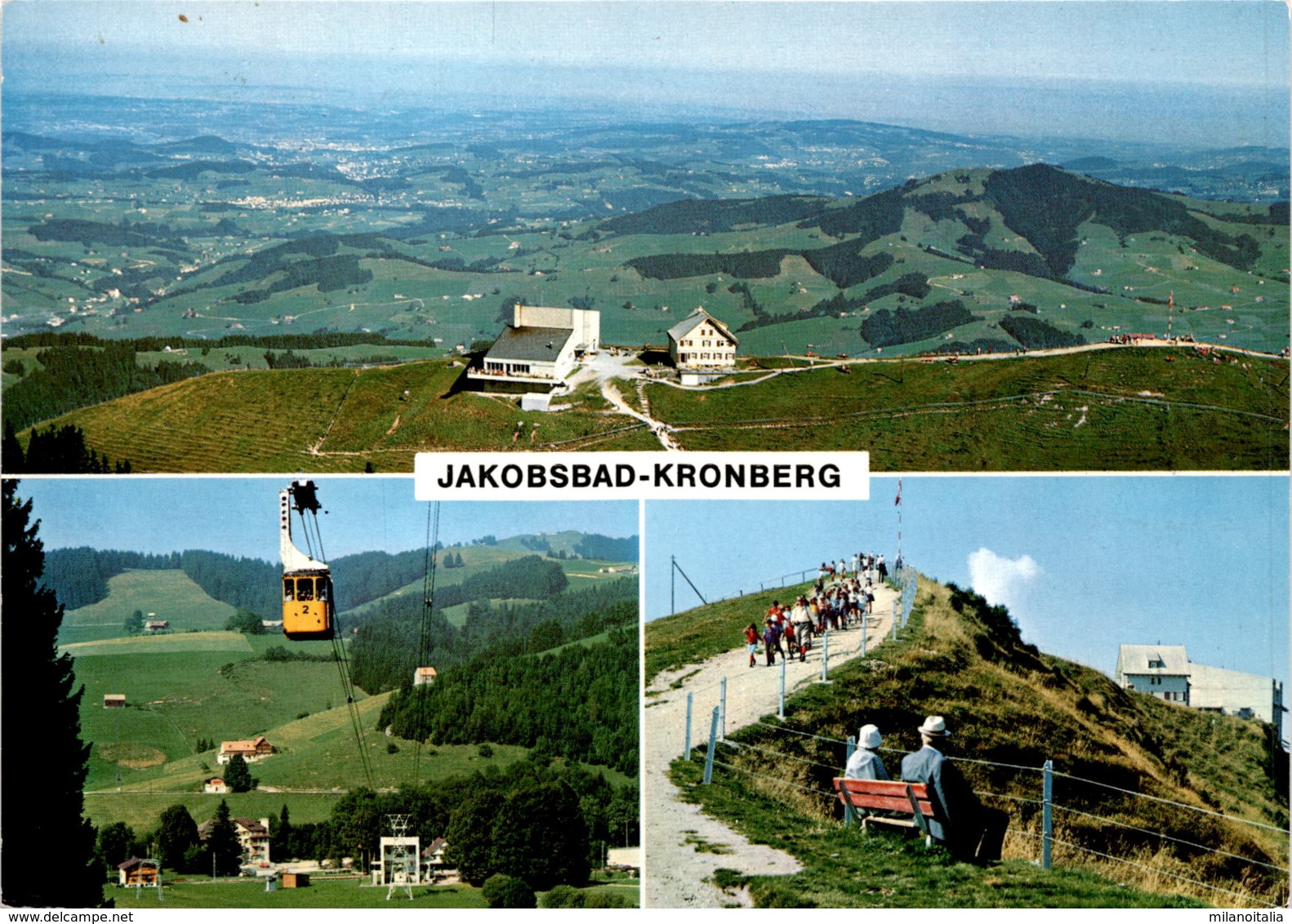 Luftseilbahn Jakobsbad - Kronberg - Gonten / AI - 3 Bilder (37767) * 3. 10. 1988 - Gonten