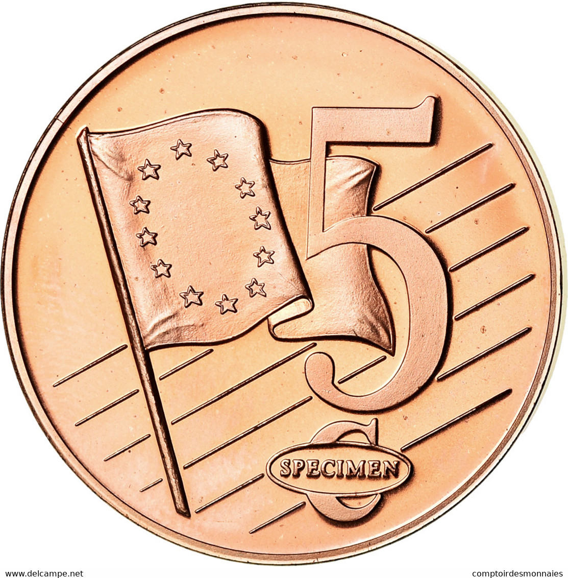 Slovaquie, 5 Euro Cent, 2003, Unofficial Private Coin, SPL, Copper Plated Steel - Privéproeven