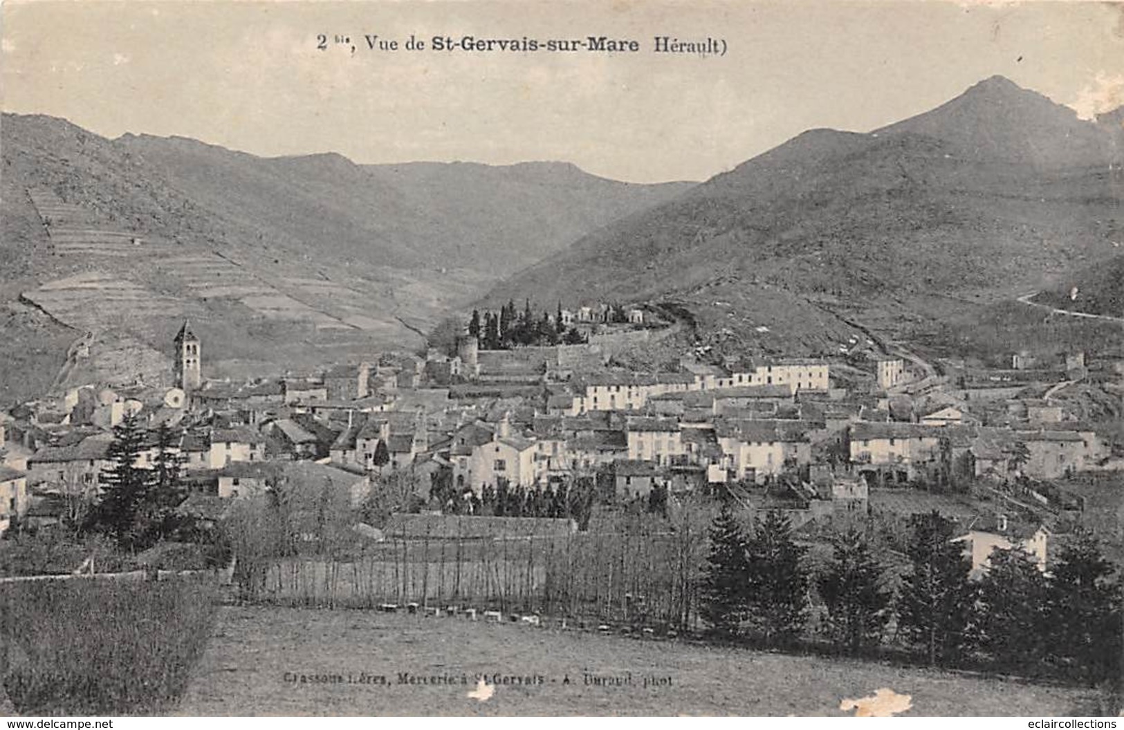 Saint Gervais Sur Mare         34         Vue Sur Le Village                       (voir Scan) - Other & Unclassified